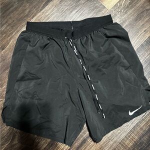 Nike Black Sports Shorts with White Logo